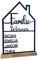 Haus mit Namen, Familienname, aus Acrylglas oder Holz, personalisierte Deko Einzugsgeschenk, Türschild, Richtfest, Weihnachtsgeschenk, Umzug