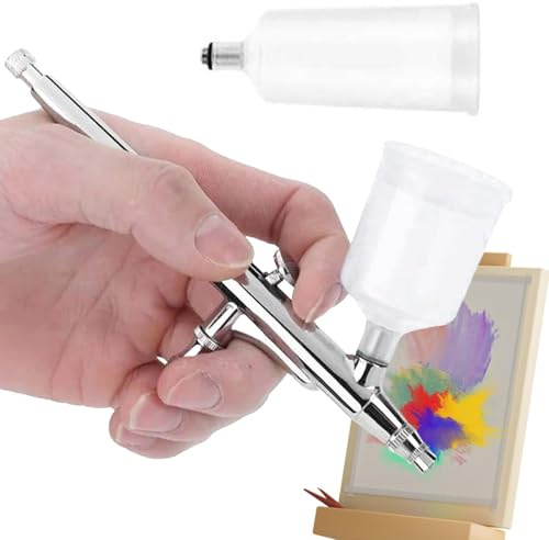 Kit d'aérographe avec compresseur, kit de pulvérisation de Peinture Professionnel Rechargeable sans Fil – Kit d'aérographe Rechargeable sans Fil avec compresseur pour, Maquillage