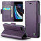 Phernykas Coque pour iPhone 8/7/6/SE 2020/2022 Étui Portefeuille Cover en Cuir PU Wallet avec Cartes Magnétique et RFID Protection Folio Housse iPhone SE 2/3 Case, Violet