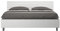 ITYHOME Doppelbett mit erhöhtem Stauraum, 160 x 190 cm, Eschenholz, Weiß