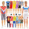 23 Puppen Kleidung und Zubehör Kompatibel mit Ken, Sportliches und Lässiges Jungen Puppen Kleidungs mit 7 Oberteile 8 Hosen 1 Brille 1 Socken 1 Gürteltasche 5 Paar Schuhe für 12 Zoll Jungen Puppen