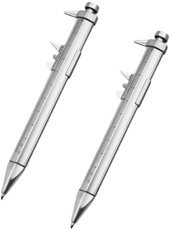 LUOFENG 2-in-1-Messschieber 15 cm mit Kugelschreiber für Ingenieure, Holzarbeiter, Studenten, Messen, Schreiben, Multifunktionswerkzeug