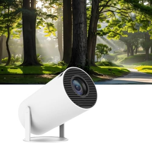 [2025 actualizado y Android 11.0] Mini proyector nativo 720P HD, proyector portátil Gimbal 3 de 12000 lúmenes, WiFi 6, soporta 4K 1080P, Bluetooth, Keystone automático, proyector de video para cine en