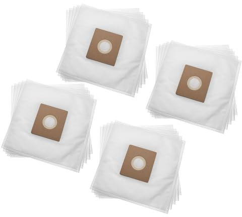 vhbw 20x Sacs remplacement pour Hoover H75, 35601663 pour aspirateur - 27cm x 26,5cm blanc