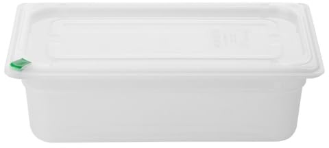 Hygiplas Click PP 1/3 GN Container with Lid, 100mm 3.6Ltr, 4 Pack | Seven colour clips facilitate strict HACCP colour-coding to prevent cross-contamination in busy professional kitchens.