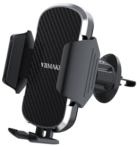 VIIMAKE Air Vent Car Phone Holder, Universal 360° Rotation Clamp Car Cradle Mount for iPhone, Samsung, and 4-6.8 inch Smartphones