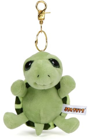 Meleager Schlüsselanhänger Schildkröte, Tier Plüsch Anhänger für Schlüssel, Rucksäcke, Schultaschen oder Geldbörsen, als Geschenk Geburtstag, Weihnachten oder Schulanfang