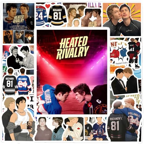 Heated Rivalry Stickers a Spicy Gay Hockey Romance M/M TV Show Hollander & Rozanov Aufkleber Heated Rivalry Merch für Fans
