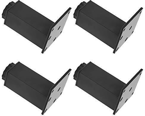 Tissting Pieds de Meuble Réglables Supports, 4 Pièces Ensemble Pieds de Canapé Pieds d'Armoire en Alliage d'Aluminium pour Meuble de Cuisine Rangement Étagère Table Basse Table de (Base d'armoire