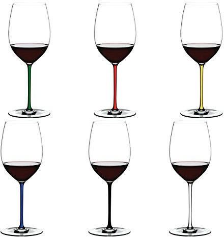 Riedel 7900/0 Fatto A Mano Cabernet/Merlot Gift Glass, Crystal, Assorted Set