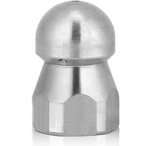 Boquilla de limpieza de chorros de agua y alcantarillado de alta presión, accesorio de arandela de acero inoxidable para tuberías y escurridores 3/8 in