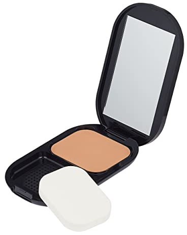 Max Factor Facefinity Refillable Compact Foundation, 008 Toffee, Full Coverage, Flawless Matte Finish, Lightweight and Breathable, Blends Seamlessly, All Day Wear, SPF 20, Refillable, 10g