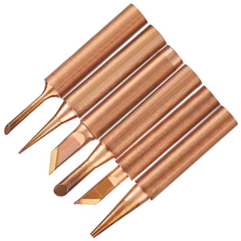 6 stücke Kupfer Lötspitzen K SK 1C 3C B I Lötspitzen Ersatz für 936 Lötstationen