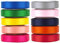 VATIN Solid Color Double Faced Polyester Satin Ribbon 10 Colors 10mm X 4.5m Each Total 45 Metre Per Package Ribbon Set, Perfect for Gift Wrapping, Hair Bow, Trimming, Sewing and Other Craft Projects