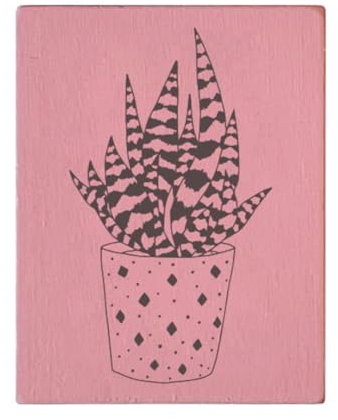 May and Berry Holzstempel - Aleo Vera, 35x45mm, Rot