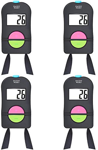Frienda 4 Stücke Digitale Handzähler Golf Sport Zähler Elektronische Hinzufügen Subtrahieren Manuelle Klicker Handheld Mechanische Nummer Klickzähler mit Trageband
