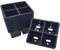 Gro Garden Products Seed Tray Propagator - 6 Multi Cell Plant Trays - Reusable Root Trainers - Seed Pot Plastic Trays for Plants - Pack of 50 Seedling Tray - 19.5cm x 18cm x 8cm Black Potting Tray