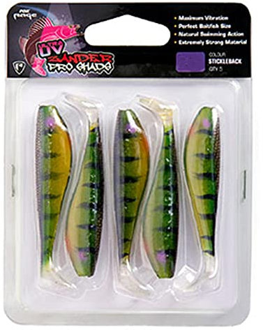 Fox Rage Zander Pro Ultra UV 10cm - 5 Gummifische, Farbe:Stickleback