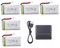 5PCS 3.7V 1200mah Lithium Battery with 5 in 1 charger for SYMA X5S X5SC X5SW X5SW-1 Aerial Photography Quadcopter RC Drone Battery