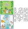 GLOBLELAND Blase Runder Hintergrund Stanzformen für die Herstellung von Kartendekoration Blasen Grenzen Stanzformen Schablonen für Scrapbooking Fotoalbum