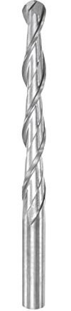 sourcing map Fresa a punta sferica diametro 6 mm lunghezza di taglio 6 mm gambo 6 mm acciaio ad alta velocità 2 scanalature spirale Upcut CNC Router Bits