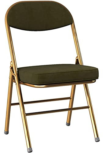 TIANYIA Stuhl mit breiter Rückenlehne aus Leinen, Dicker Retro-Klappstuhl, stapelbar, tragbar, Rückenlehne, Stuhl, Dreieckshalterung aus Titan