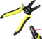 Pince à Dénuder Multifonctionnelle,Pince Coupante 2 en 1,pince à Dénuder Automatique,Trou Fileté de Précision 10 à 22AWG,Pour fil de cisaillement/pelage/pressage, électricien