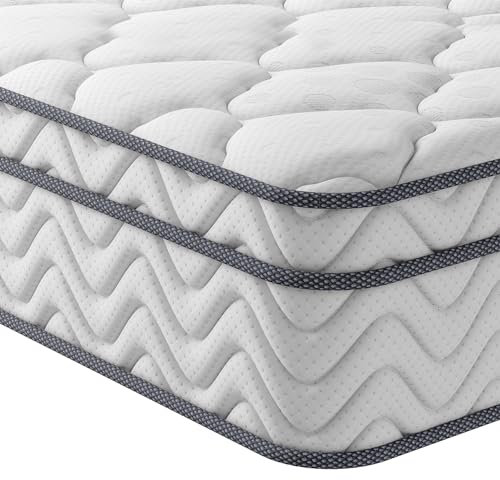 Vesgantti Matratze 140x200 höhe 22cm H3 7-Zonen Taschenfederkernmatratze Mittelfeste Orthopädischem Kaltschaummatratze Öko-Tex Zertifiziert Matratzen Klassik BoxTop