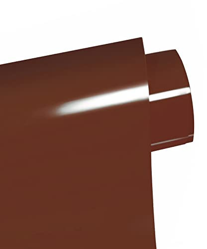 FOSER Plotterfolie Textil, 30,5cm×3m Heat Transfer Vinyl, Textil Bügeltransferfolie, für DIY T-Shirt, Stoffe (Braun)