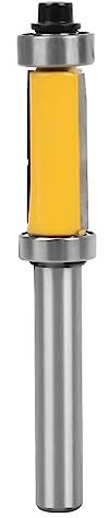 Artillery 8mm Schaft Bündigfräser, Schaftmuster Flush Trim Router Bit Doppellager Holzbearbeitungsfräser Werkzeug Für Oberes Und Unteres Lager Profifräser Holzbearbeitungs Schneidwerkzeug