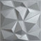 20 Stück/ 5m² 3D Paneele 50x50cm PVC Kunststoffpaneele Wandpaneele Gaming Zimmer Wand Decke 3D Optik Diamant hochwertige & harte PVC 3D Platten