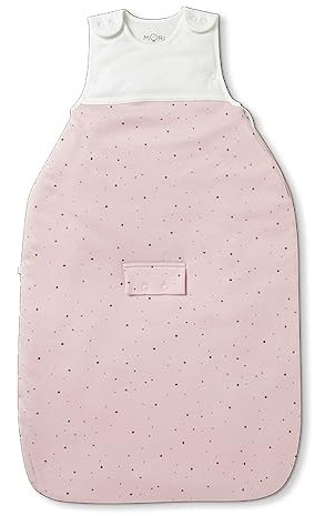 MORI Baby Jungen und Mädchen Clever Sleep Sack 0,5-2,5 TOG Atmungsaktive Baumwolle Unisex Kleinkind Zwei-Wege-Reißverschluss Swaddle Decke Einheitsgröße, Stardust, 2.5 TOG