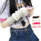 VTTDB Armabdeckungen niedliche Frauen Kawaii japanische Harajuku Y2k Armwärmer für Mädchen Goth Handschuhe Fingerlose Gestrickte Arm Ärmel, Weiss/opulenter Garten, Einheitsgröße