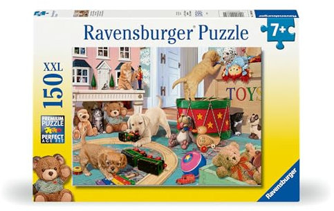 Ravensburger Kinderpuzzle - 12000865 Verspielte Welpen - 150 Teile XXL Puzzle für Kinder ab 7 Jahren