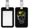 Coloful Weed Skull Ausweishalter, modischer BadgeTag mit verstellbarem Umhängeband