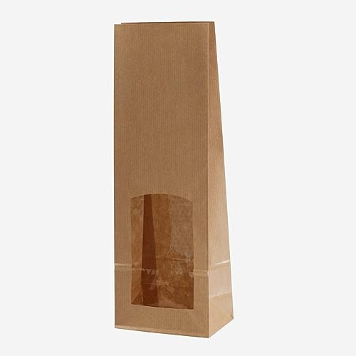 25 TEE-TÜTEN NATUR MIT FENSTER, 250-500 G