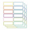 SVNOOC Multi-Use abnehmbare Etiketten, Dry Erase Etiketten Aufkleber Aufkleber, weiß, nicht druckbar, leere Etiketten, wiederverwendbare Haftnotizen (Mehrfarbig 36PCS)