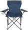 OHS Folding Camping Chair Blue, Outdoor Lightweight Comfy Foldable Camping Chair Festival Garden Camping Hiking Fishing Picnic Chair Sturdy Drinks Cup Holder