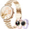 Betatree Smartwatch Donna con Effettua/Risposta Chiamate, 1,27 Orologio Digitale Fitness, 120+ Sportive Contapassi/Cronometro, Sonno/Cardiofrequenzimetro, Impermeabile IP67 Android/iOS Smart Watch