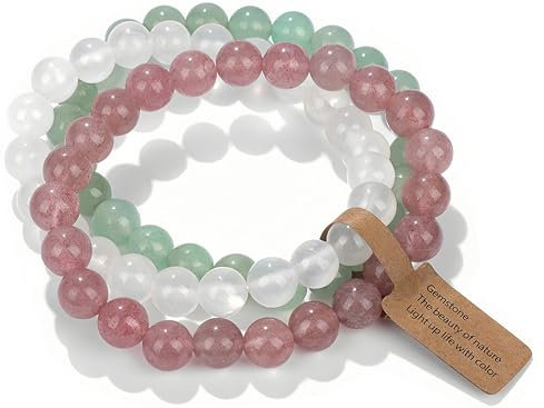 Bracelet Pierre Naturelle 8mm, Bracelet perle, Pierre Précieuse pour homme et femme