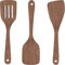 Pfannenwender Holz Kochbesteck-Set 3 Stück, Pfannenwender Olivenholz, Pfannenwender Holz Spülmaschinenfest, Küchenhelfer Hol, Aus Massivholz Hartholz