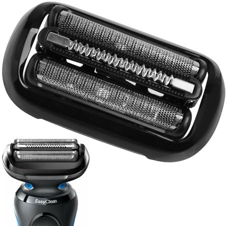 53B Ersatzkopf Kompatibel mit Braun Series 5/6 Elektrorasierer Kopfersatz für Braun 5020cs 5018s 5035s 5049cs 5050cs 6020s 6040cs 6075cc 6072cc 6090cc (Schwarz)