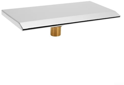 Yuanpgky Fontana dello stagno della cascata dell'acciaio inossidabile con il connettore, Spillway della caratteristica dell'acqua, lama rettangolare della cascata per lo stagno del giardino, piscina