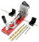 LUMBER JACK PHJ95 Pocket Hole Jig Kit Professional Tool for Woodworking & Carpentry Projects Includes Drill Bits, Screws & Wooden Pegs, Red Anodised Steel