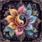 Flor Mandala Rhinestone,Kit de Pintura Diamante 5D Completo, Pintura de Diamantes para Adultos y Niños,Manualidades Bricolaje,Cuadro de Diamante con Cristales,Decoración para Pared del Hogar(30x30cm)