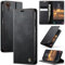 owlhold Handyhülle für Samsung Galaxy Xcover 7 hülle Xcover7 klapphülle Premium PU RFID Lederhülle Faltbare Handytasche Schutzhülle Kartenfach Standfunktion hülle Samsung Galaxy Xcover 7 5G - Schwarz