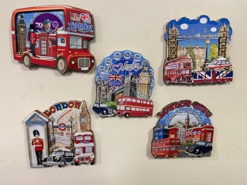 London Souvenir wooden Fridge Magnets