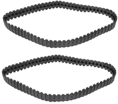 Generisch 2 Stücke Tank Track Für Ersatz DIY Herstellung Roboter Track Schwarz