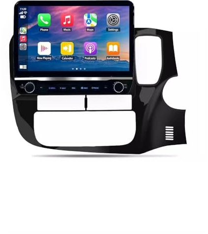 Android 14 Car Stereo Radio for Mitsubishi Outlander 2012-2018 Wireless Carplay Android Auto 10 Touch Screen Double Din Radio Head Unit GPS Navigation Bluetooth FM/RDS AHD Backup Camera 4+64G
