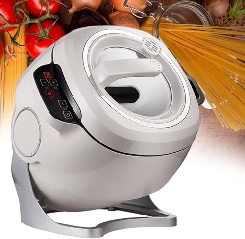 Automatic Stir Fry Machine | 6L 360° Rotating Cooking Wok with Adjustable Speed | Multi-Function Robot for Frying, Stewing & Home Cooking